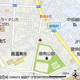 〒455-0814 愛知県名古屋市港区善南町の地図