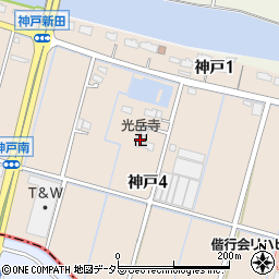 光岳寺周辺の地図