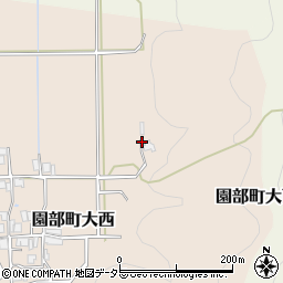 京都府南丹市園部町大西井戸谷周辺の地図