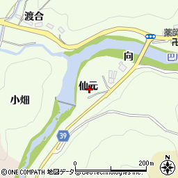 愛知県豊田市則定町（仙元）周辺の地図