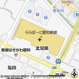 ベイフロー・ららぽーと東郷店周辺の地図