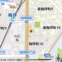 トヨタカローラ愛知豊田梅坪店周辺の地図