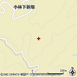 愛知県東栄町（北設楽郡）振草（上粟代下戸沢）周辺の地図