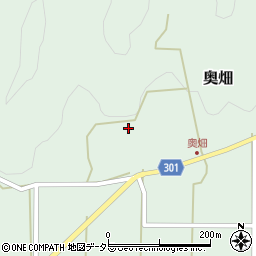 兵庫県丹波篠山市奥畑246周辺の地図