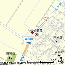 滋賀県守山市立田町4121周辺の地図