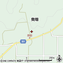 兵庫県丹波篠山市奥畑181周辺の地図