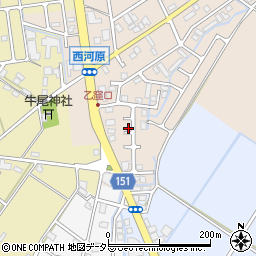 滋賀県野洲市西河原1036周辺の地図