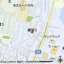 滋賀県大津市雄琴3丁目27周辺の地図