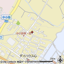 滋賀県東近江市中小路町361周辺の地図