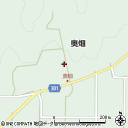 兵庫県丹波篠山市奥畑204周辺の地図