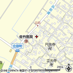 滋賀県守山市立田町1712周辺の地図