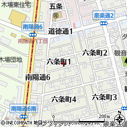 〒457-0853 愛知県名古屋市南区六条町の地図