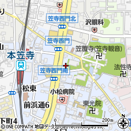 愛知県名古屋市南区笠寺町西之門周辺の地図