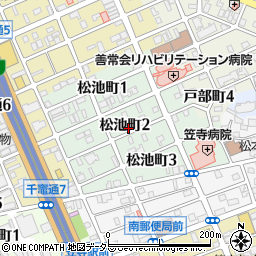 愛知県名古屋市南区松池町2丁目周辺の地図