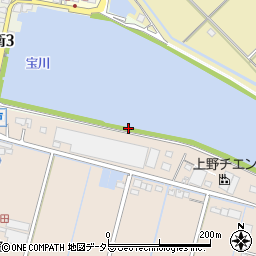 愛知県弥富市神戸町北新田東ノ切周辺の地図