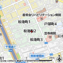 愛知県名古屋市南区松池町周辺の地図