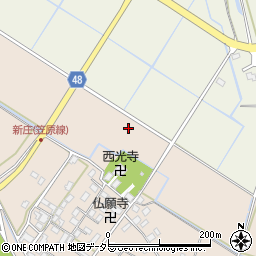 滋賀県守山市新庄町周辺の地図