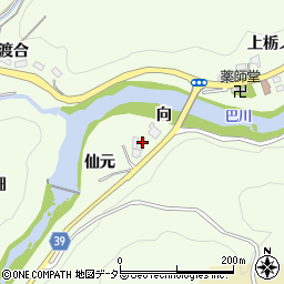 愛知県豊田市則定町向周辺の地図