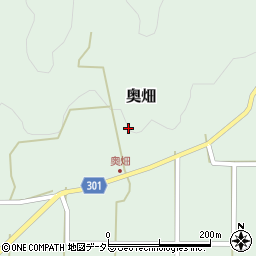 兵庫県丹波篠山市奥畑186周辺の地図