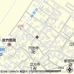 滋賀県守山市立田町1698周辺の地図