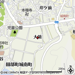 京都府南丹市園部町城南町大領周辺の地図
