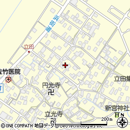 滋賀県守山市立田町1688周辺の地図