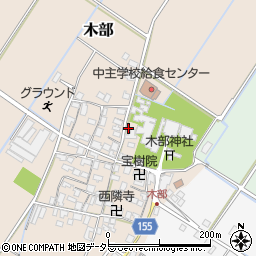 滋賀県野洲市木部821周辺の地図