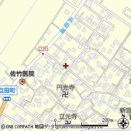 滋賀県守山市立田町1681周辺の地図