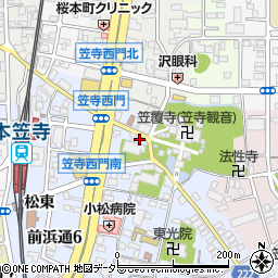 愛知県名古屋市南区笠寺町上新町周辺の地図