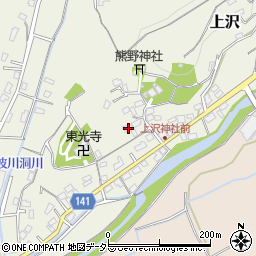 静岡県田方郡函南町上沢377-1周辺の地図