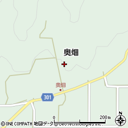 兵庫県丹波篠山市奥畑190周辺の地図