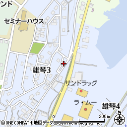 滋賀県大津市雄琴3丁目12周辺の地図