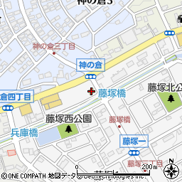 セブンイレブン名古屋藤塚店周辺の地図