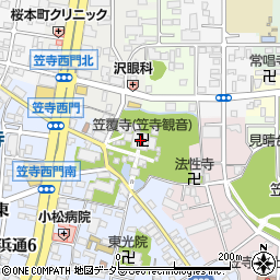 笠寺観音周辺の地図