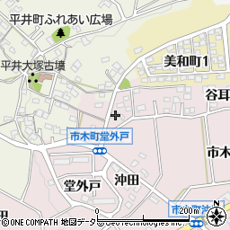 愛知県豊田市市木町谷耳太54-1周辺の地図