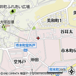 愛知県豊田市市木町谷耳太51-3周辺の地図