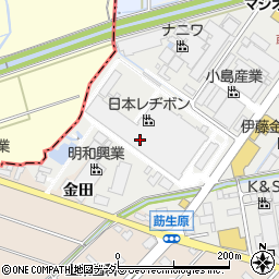 愛知県みよし市莇生町下永井田周辺の地図