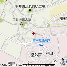 愛知県豊田市市木町谷耳太70周辺の地図