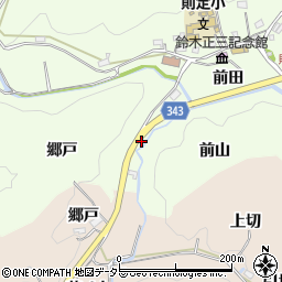 愛知県豊田市則定町（郷戸）周辺の地図