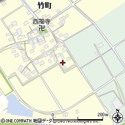 滋賀県近江八幡市竹町355周辺の地図