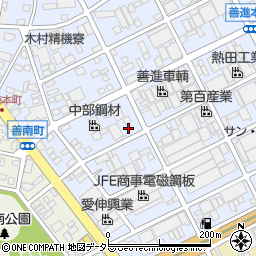 愛知県名古屋市港区善進本町周辺の地図