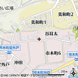 愛知県豊田市市木町谷耳太33周辺の地図