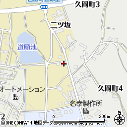 愛知県豊田市白山町二ツ坂周辺の地図
