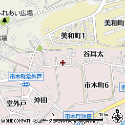 愛知県豊田市市木町谷耳太41周辺の地図