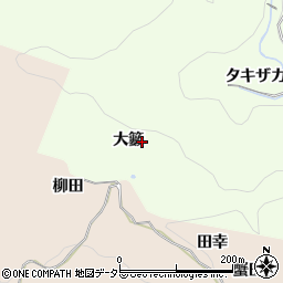 愛知県豊田市則定町大籔周辺の地図