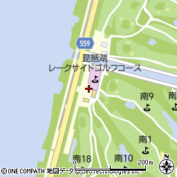 琵琶湖レークサイドゴルフコース周辺の地図