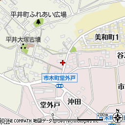 愛知県豊田市市木町谷耳太60周辺の地図