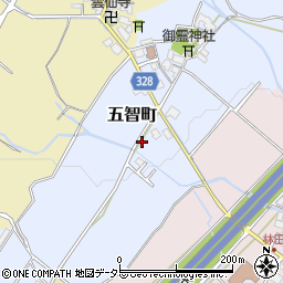 滋賀県東近江市五智町436周辺の地図