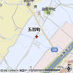 滋賀県東近江市五智町436周辺の地図