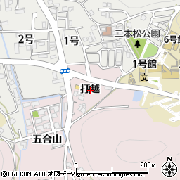 京都府南丹市園部町小山西町打越周辺の地図